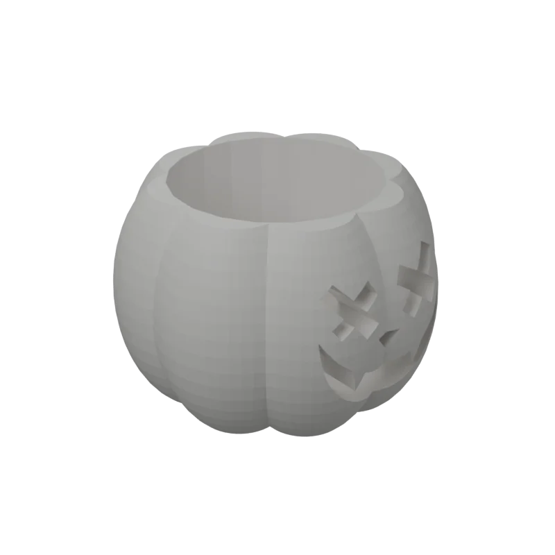 Pumpkin tea light, 3D-printed by make by arzisoft