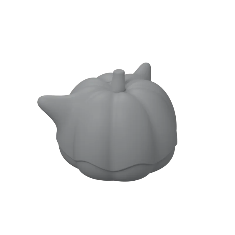 Ghost pumpkin, 3D-printed by make by arzisoft